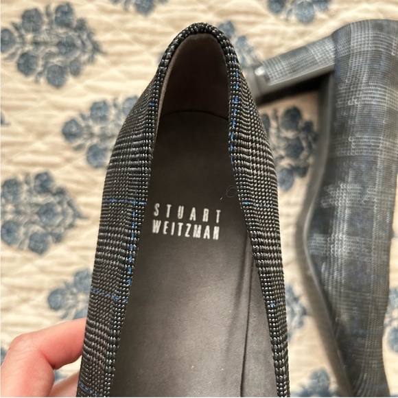 Stuart Weitzman FRAMEF5 Pewter Scotch Woven Pumps – Size 8 - Picture 7 of 10